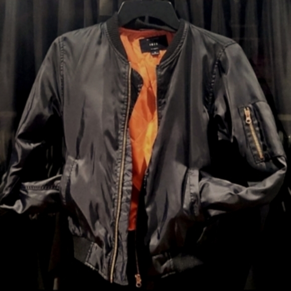 IRIS  Lightweight Black Bomber Jacket - Picture 2 of 5